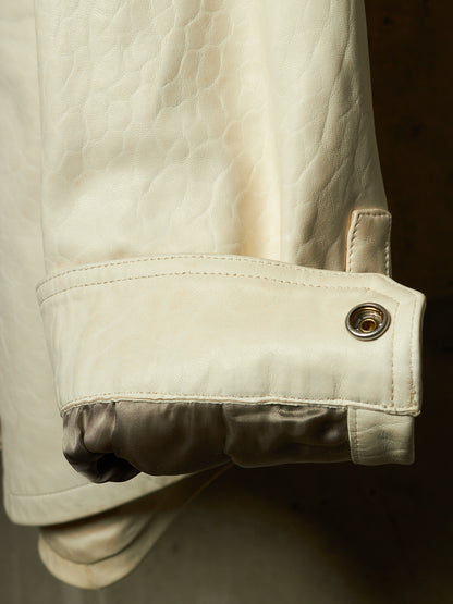 Rick Owens AW25 "CONCORDIANS" MILK Lamb Leather Outershirt