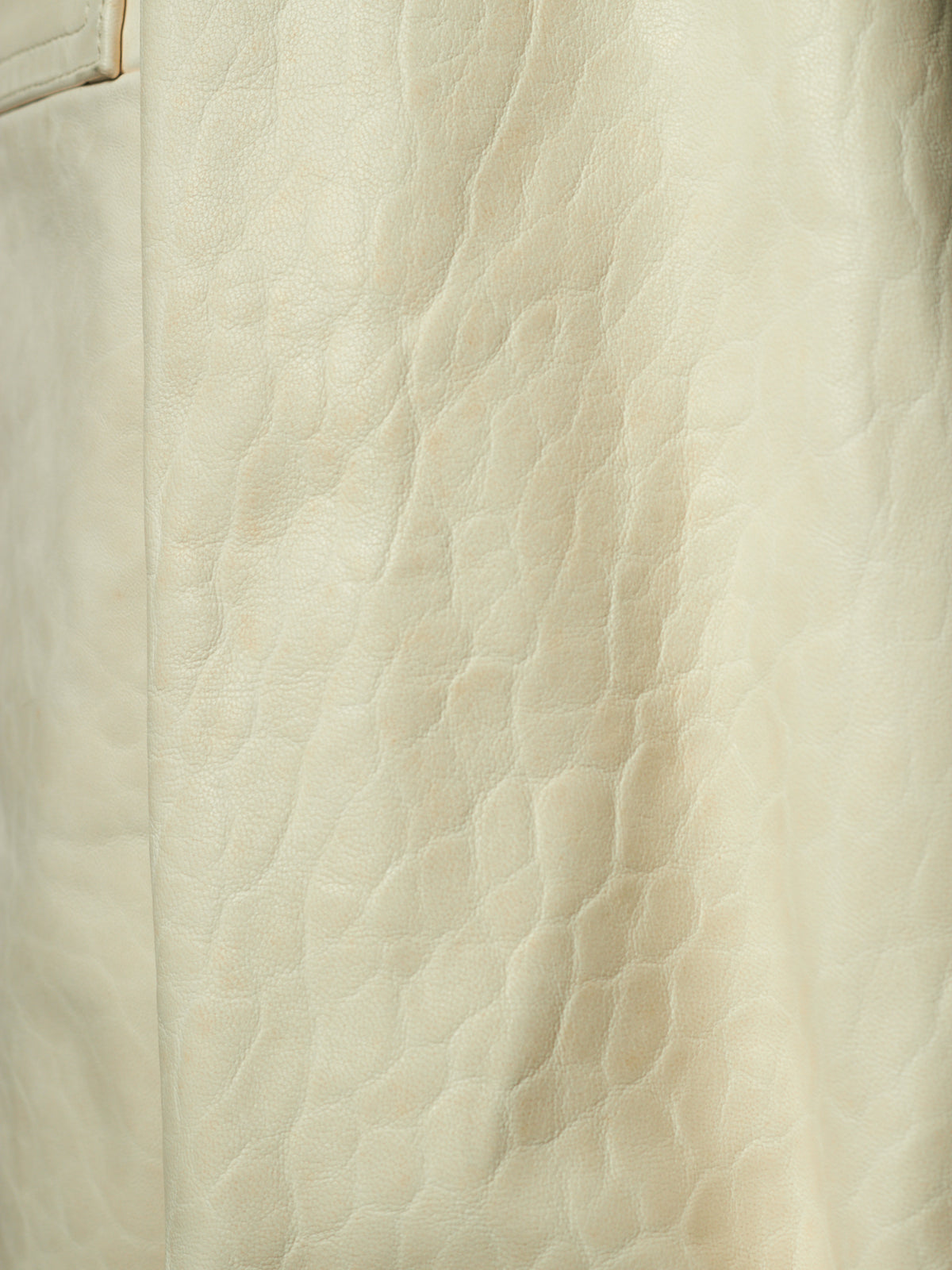 Rick Owens AW25 "CONCORDIANS" MILK Lamb Leather Outershirt