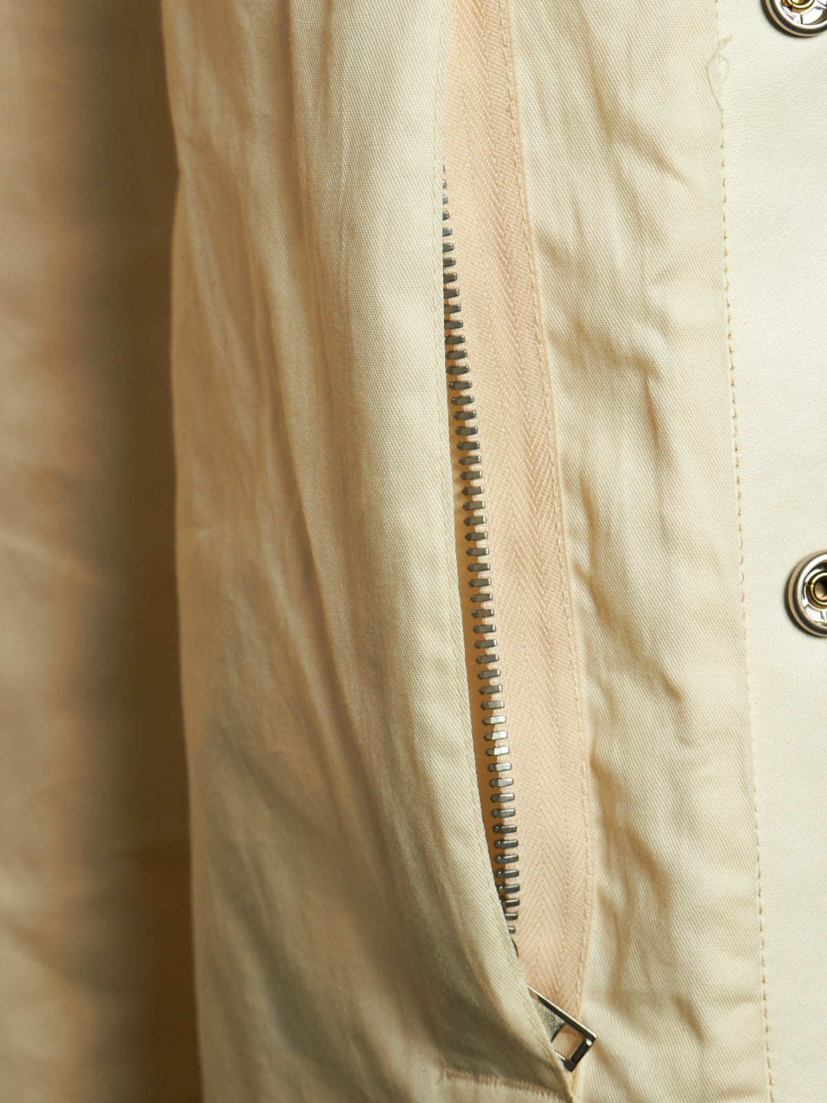 Rick Owens AW25 "CONCORDIANS" MILK Lamb Leather Outershirt
