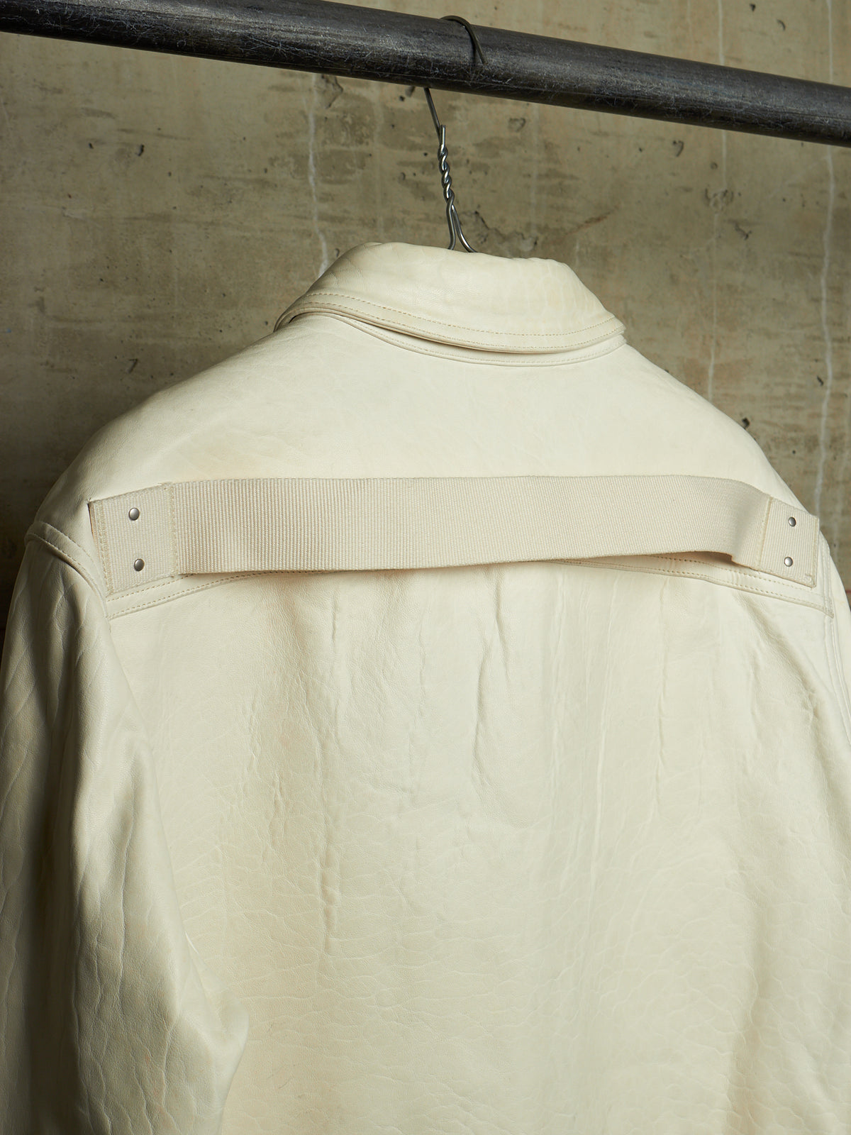 Rick Owens AW25 "CONCORDIANS" MILK Lamb Leather Outershirt