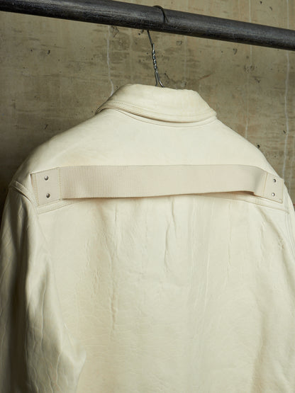 Rick Owens AW25 "CONCORDIANS" MILK Lamb Leather Outershirt