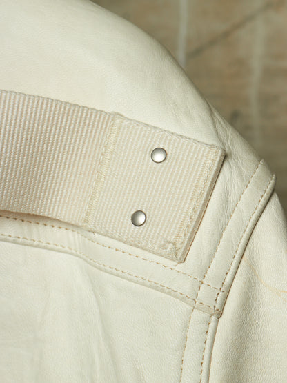 Rick Owens AW25 "CONCORDIANS" MILK Lamb Leather Outershirt