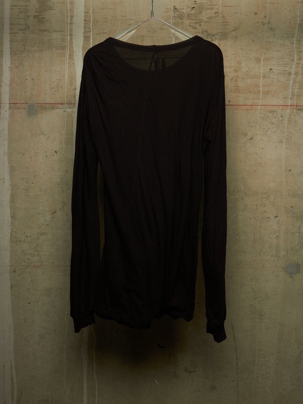 Rick Owens AW10 "GLEAM" BLACK Double Layered Twisted Long-sleeves