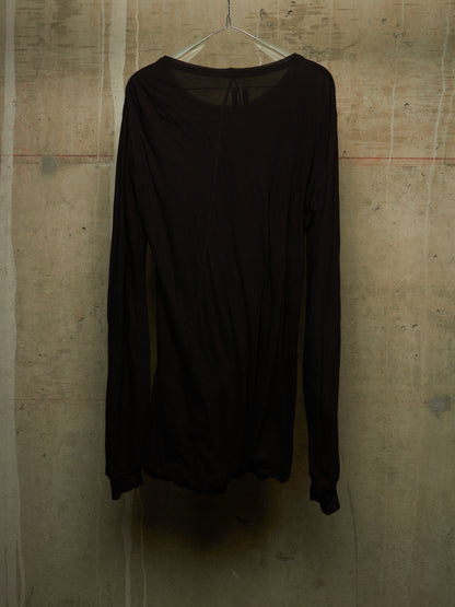 Rick Owens AW10 "GLEAM" BLACK Double Layered Twisted Long-sleeves