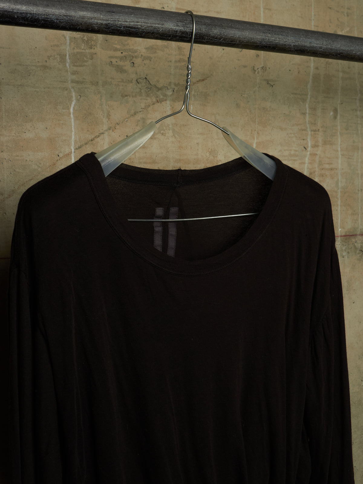 Rick Owens AW10 "GLEAM" BLACK Double Layered Twisted Long-sleeves