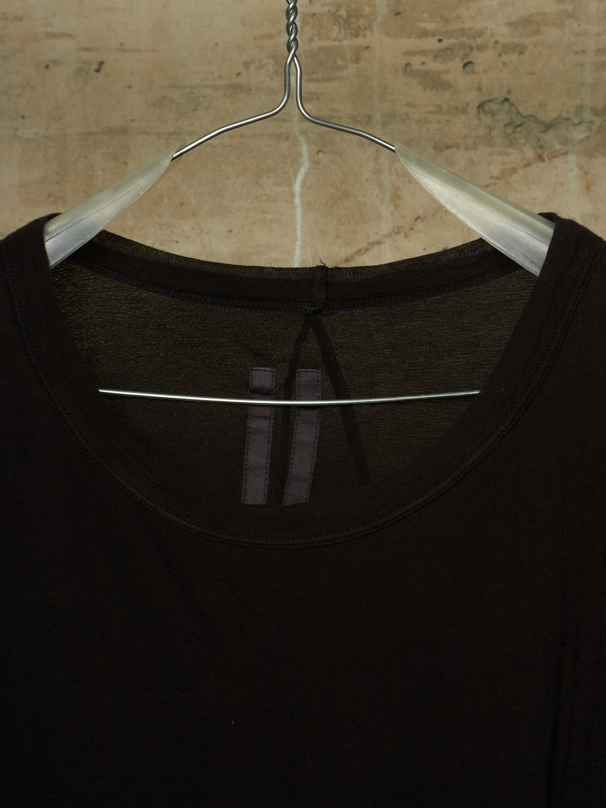 Rick Owens AW10 "GLEAM" BLACK Double Layered Twisted Long-sleeves