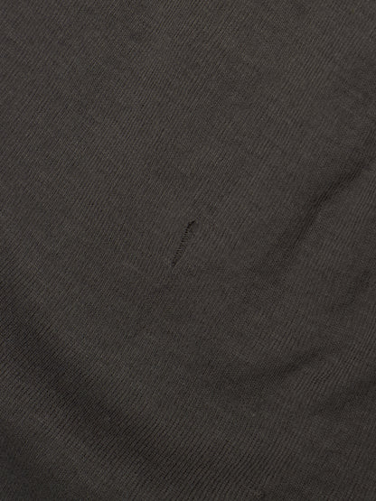 Rick Owens AW10 "GLEAM" DRK SHADOW Unfinished Hem Longline Rib Knit Tank Top