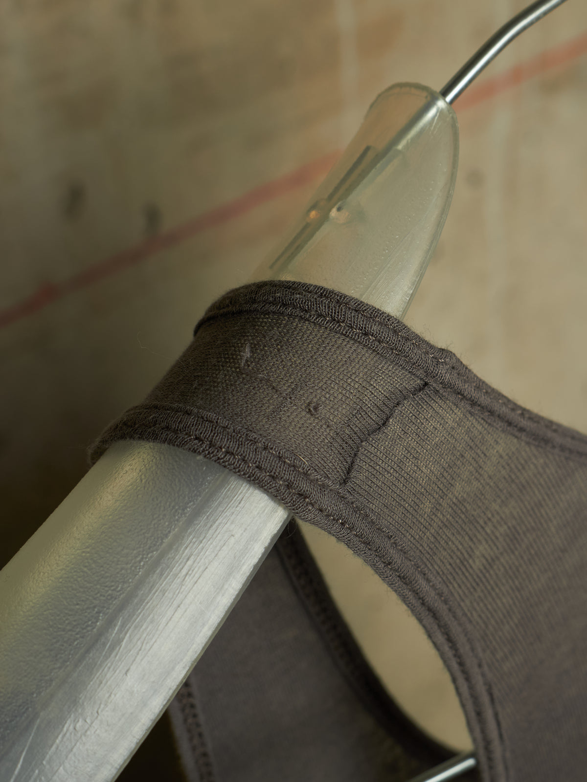 Rick Owens AW10 "GLEAM" DRK SHADOW Unfinished Hem Longline Rib Knit Tank Top