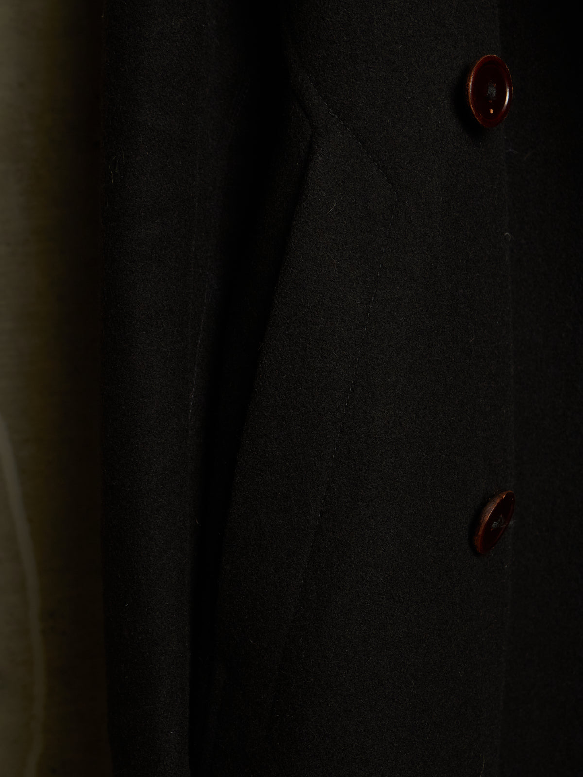 Rick Owens AW11 "LIMO" BLACK Wizard Hooded Wool Melton Coat