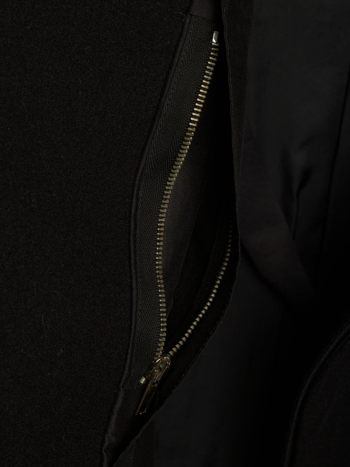 Rick Owens AW11 "LIMO" BLACK Wizard Hooded Wool Melton Coat