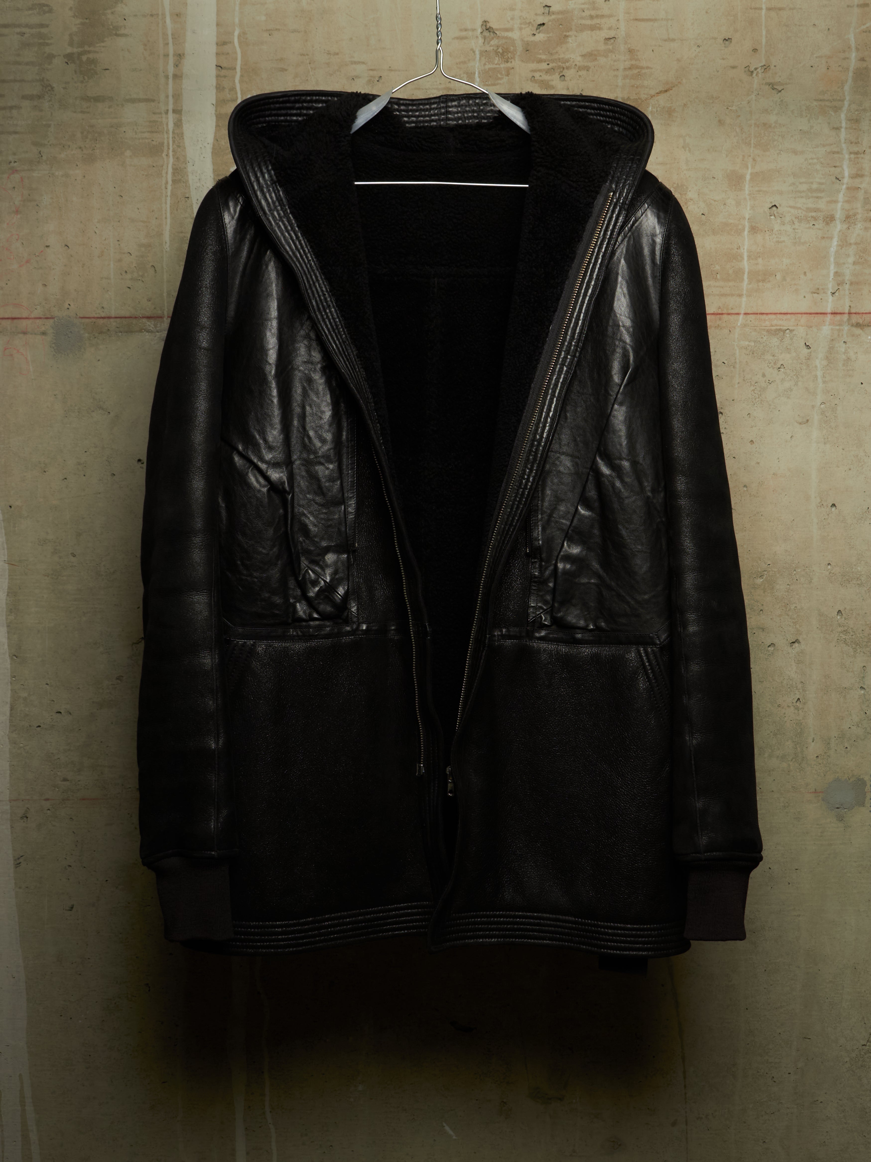 Rick Owens AW12 Lamb Leather Shearling Jacket | DRIEW