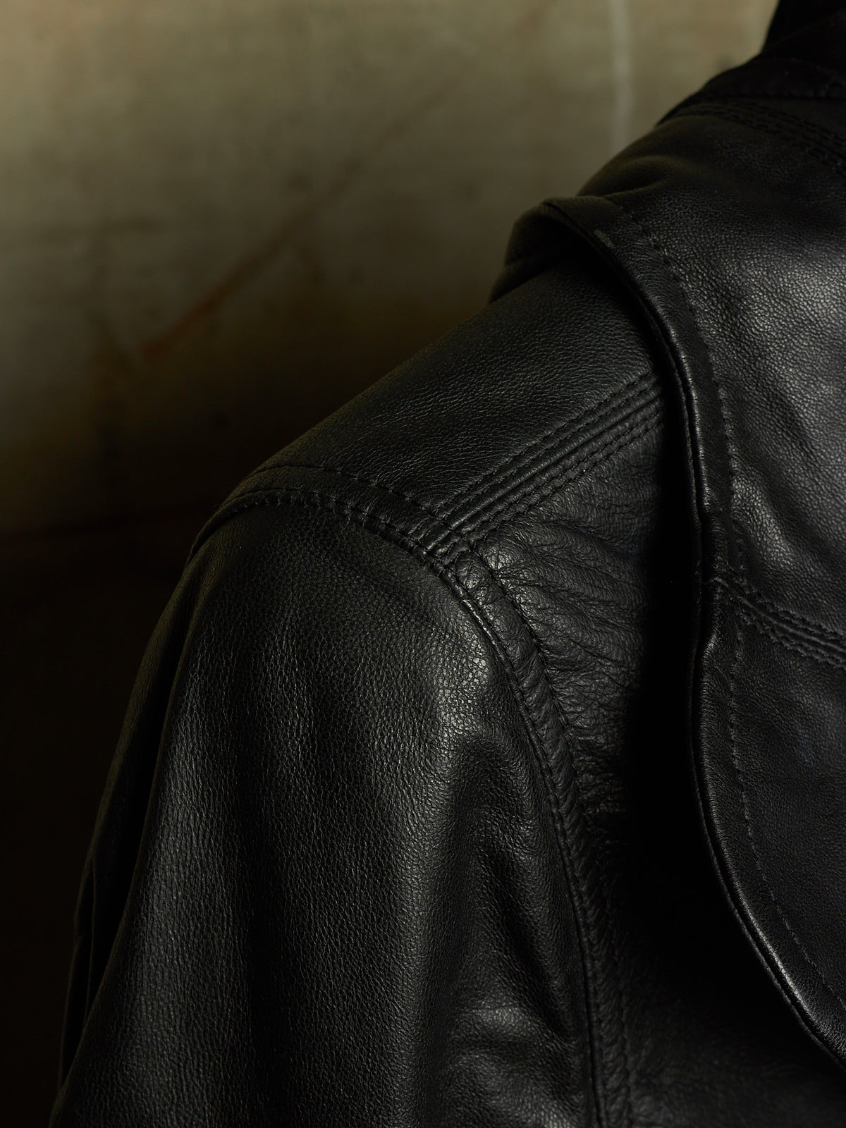 Rick Owens AW13 "PLINTH" BLACK Hooded Scuba Bullet Lamb Leather Jacket