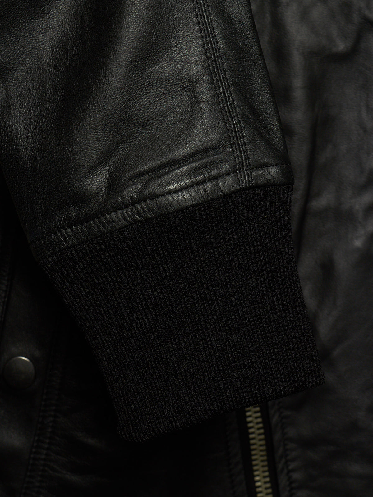 Rick Owens AW13 "PLINTH" BLACK Hooded Scuba Bullet Lamb Leather Jacket