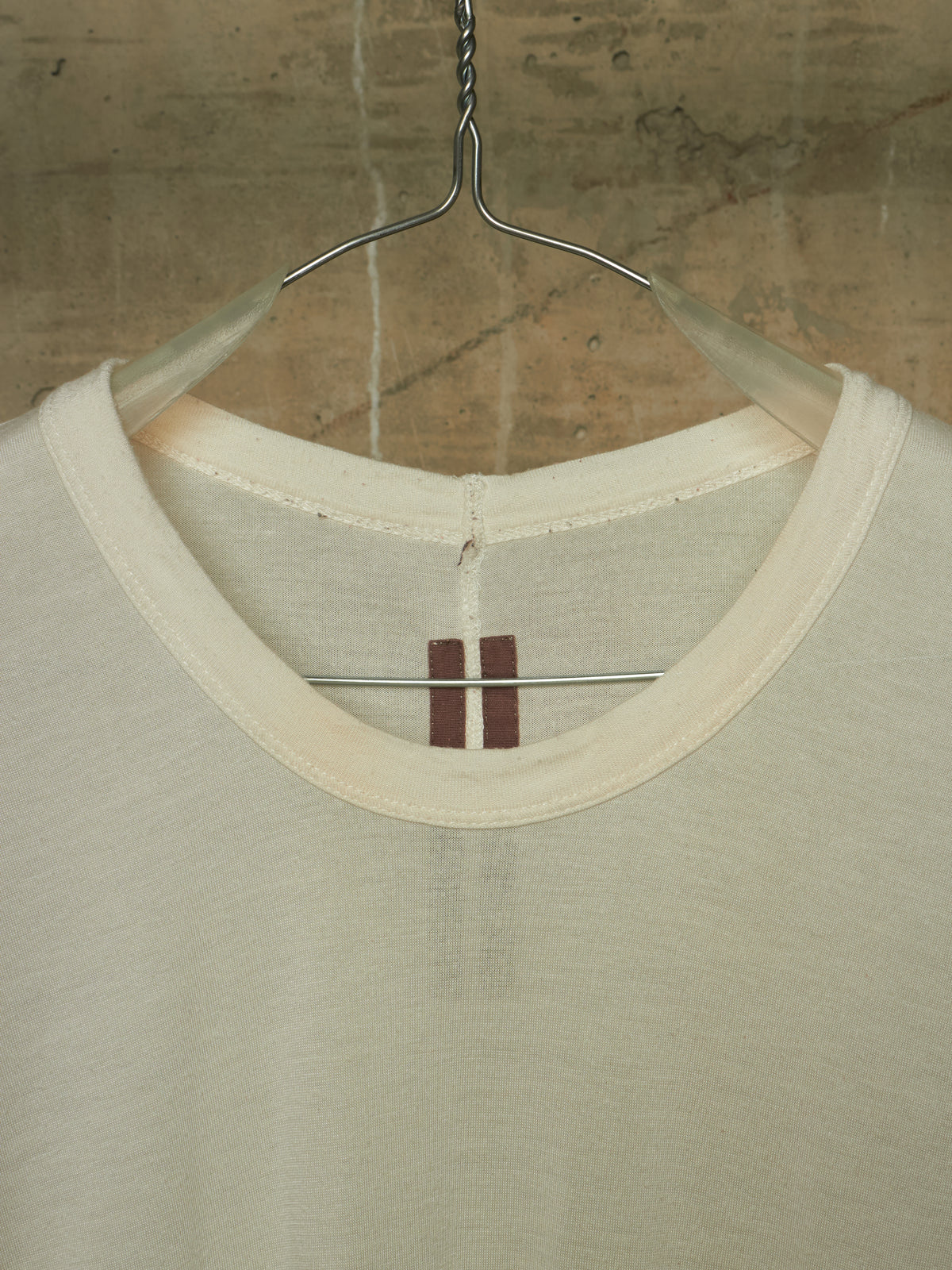 Rick Owens AW13 "PLINTH" MILK Longline Level T-shirt