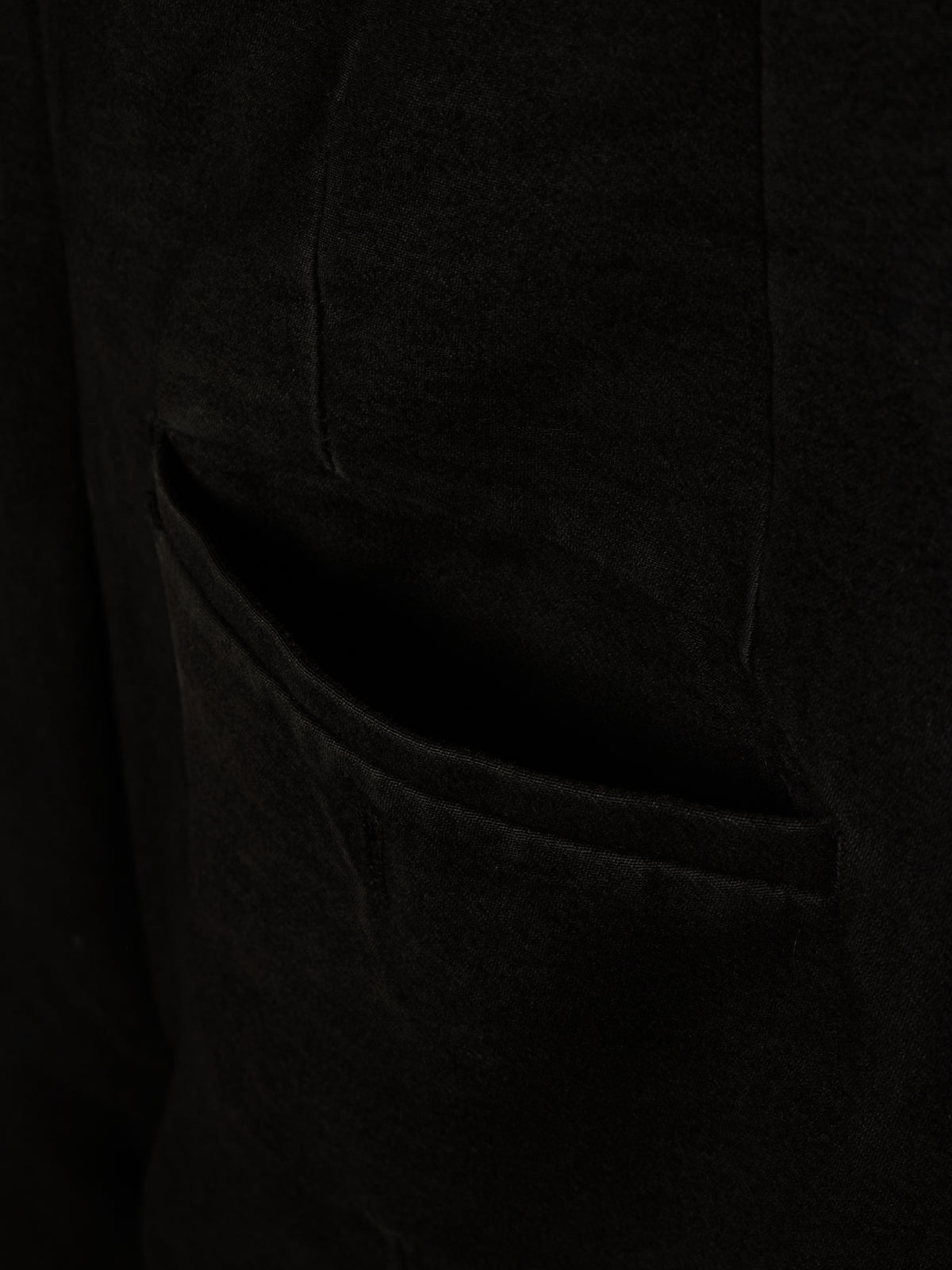 Rick Owens AW18 "SISYPHUS" BLACK Cotton Silk Moleskin High Waisted Cargo Pants