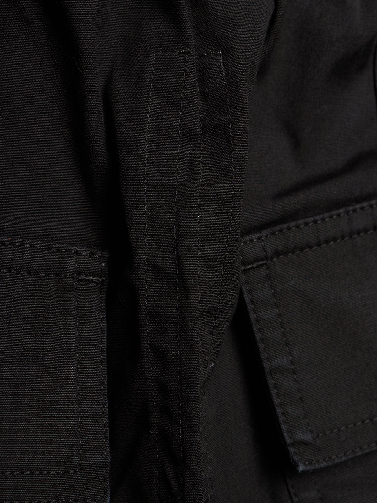 Rick Owens AW19 "LARRY" Black Utility Drop-crotch Pod Shorts