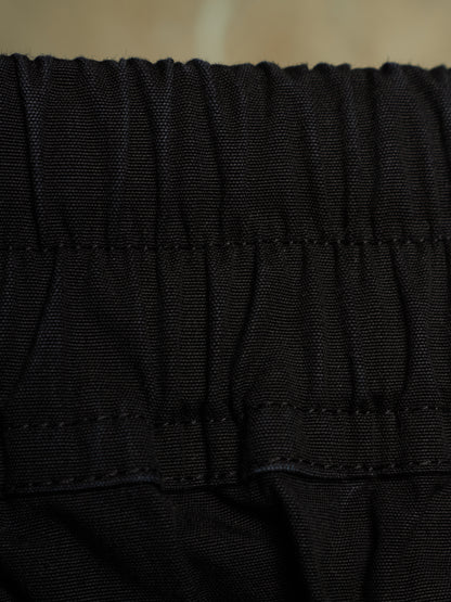 Rick Owens AW19 "LARRY" Black Utility Drop-crotch Pod Shorts