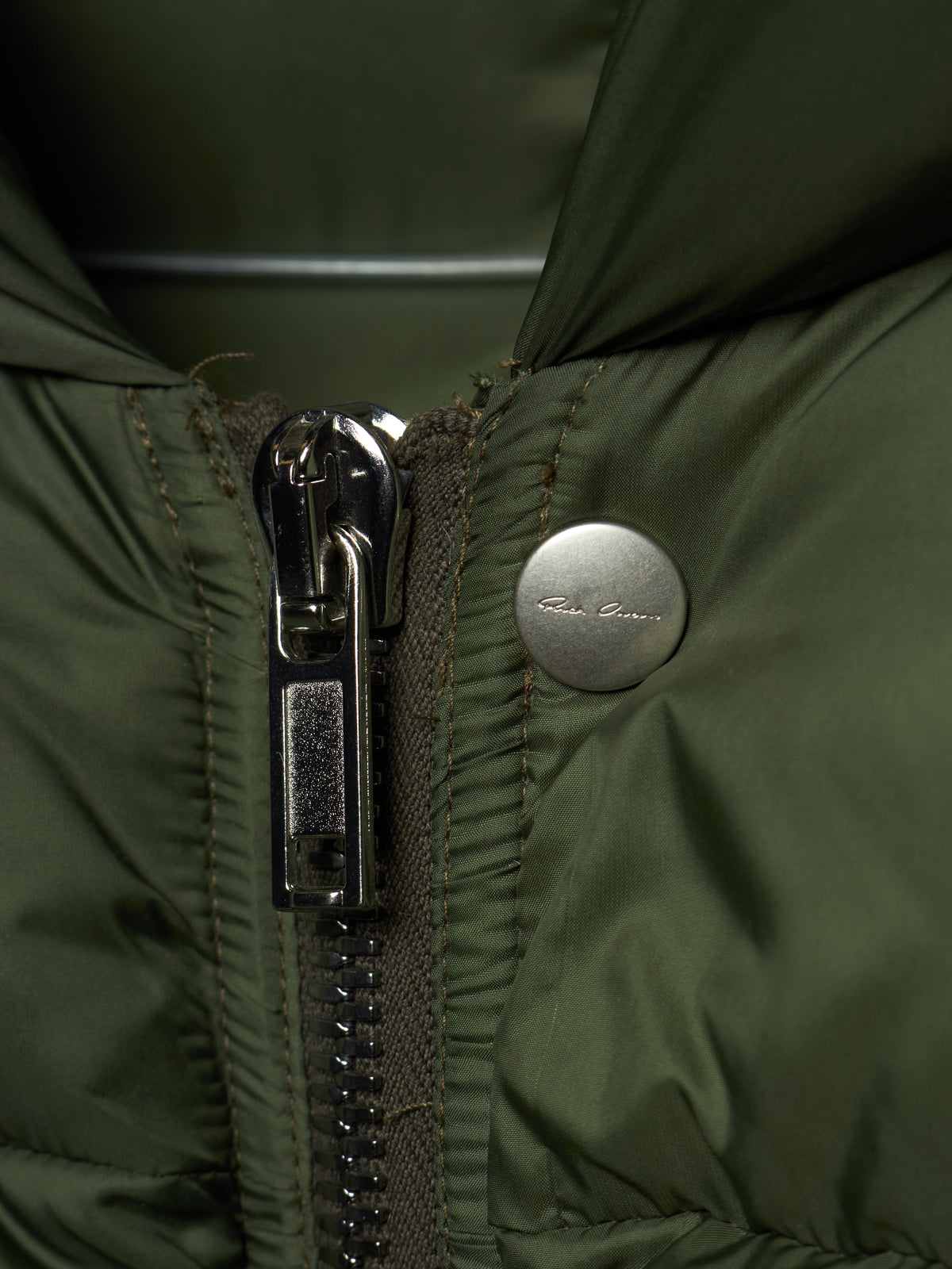 Rick Owens AW21 "GETHSEMANE" GREEN Duvet Jumbo Peter Hooded Puffer Down Jacket