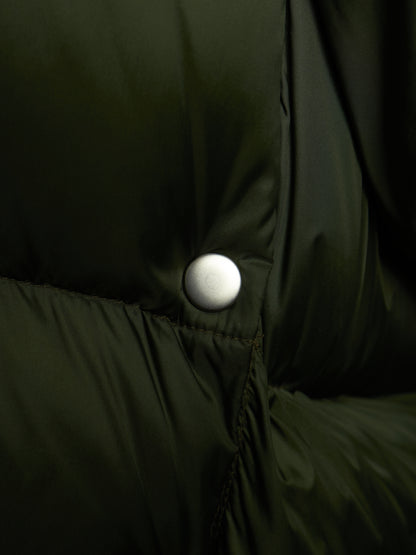 Rick Owens AW21 "GETHSEMANE" GREEN Duvet Jumbo Peter Hooded Puffer Down Jacket