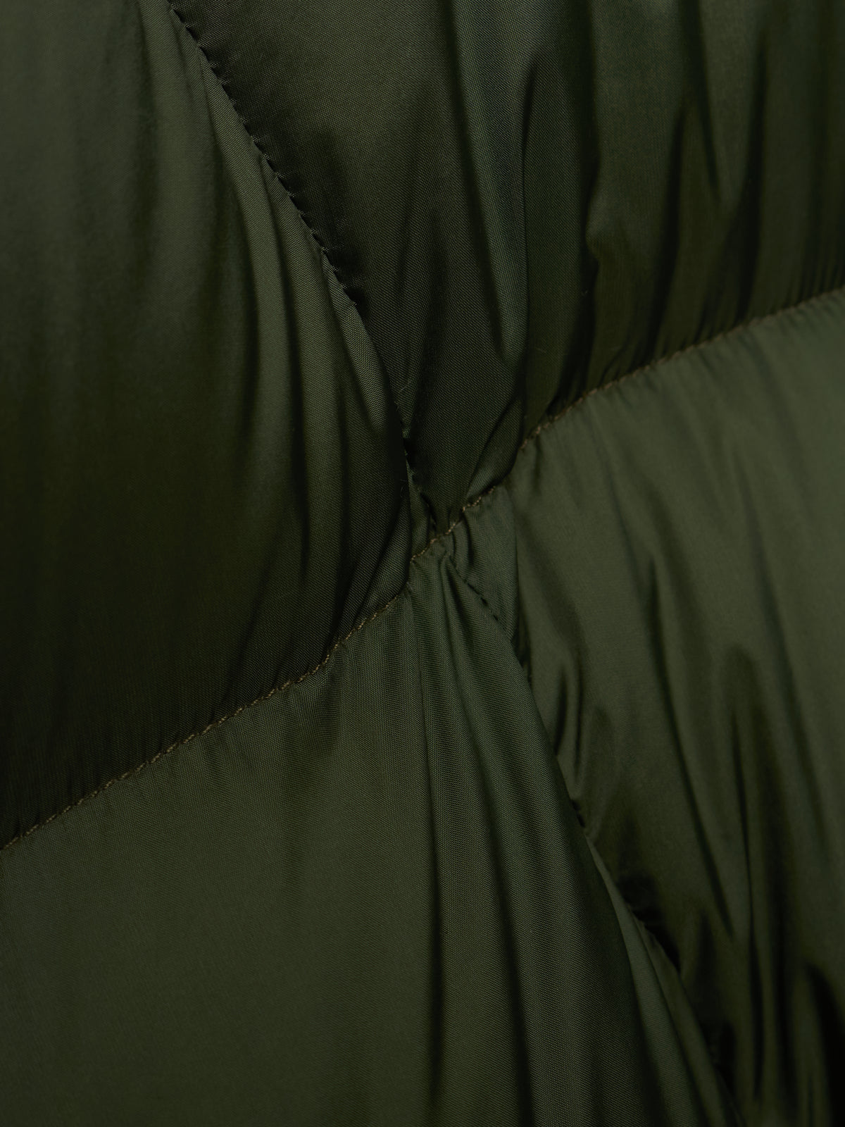 Rick Owens AW21 "GETHSEMANE" GREEN Duvet Jumbo Peter Hooded Puffer Down Jacket