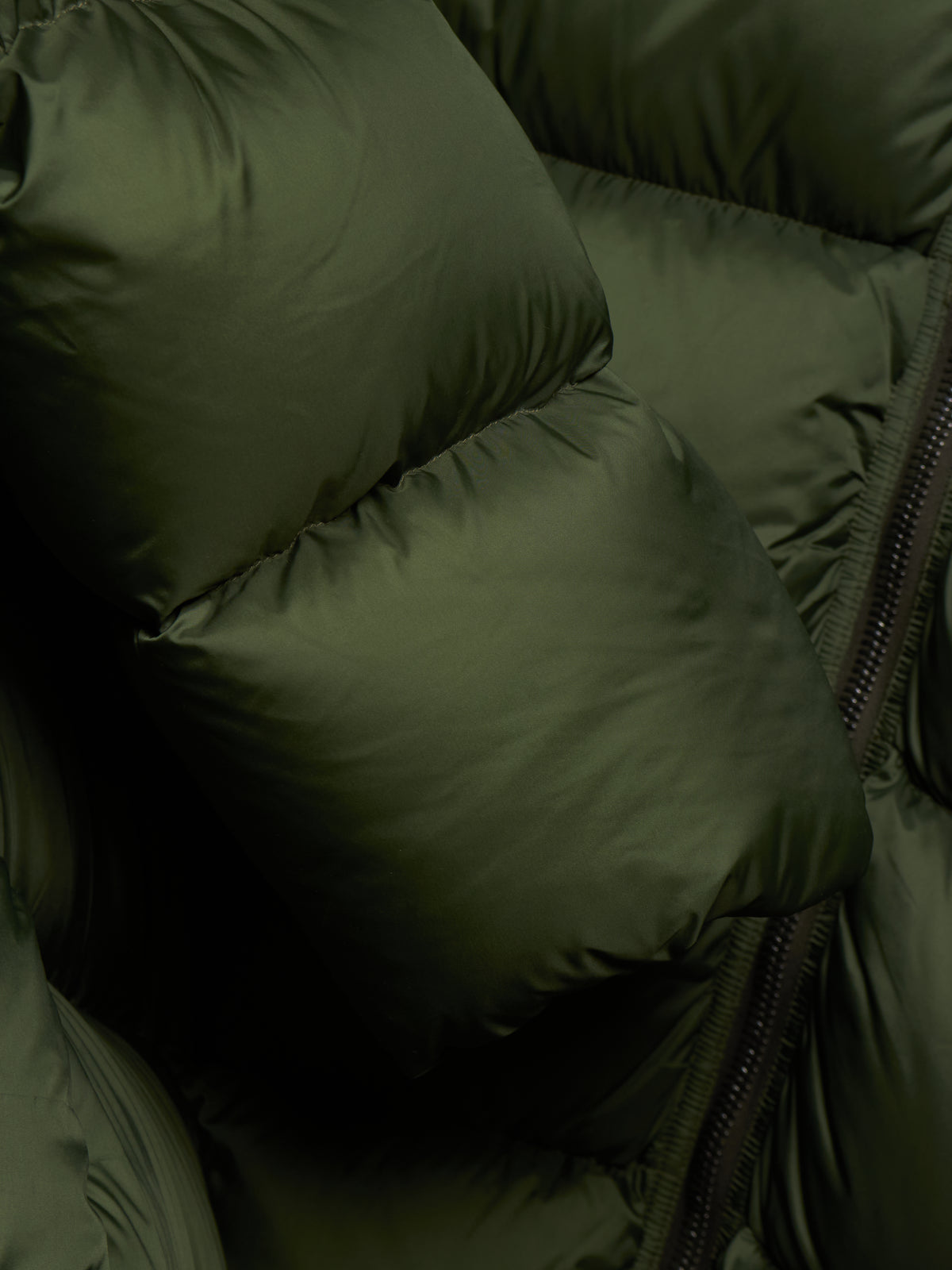 Rick Owens AW21 "GETHSEMANE" GREEN Duvet Jumbo Peter Hooded Puffer Down Jacket