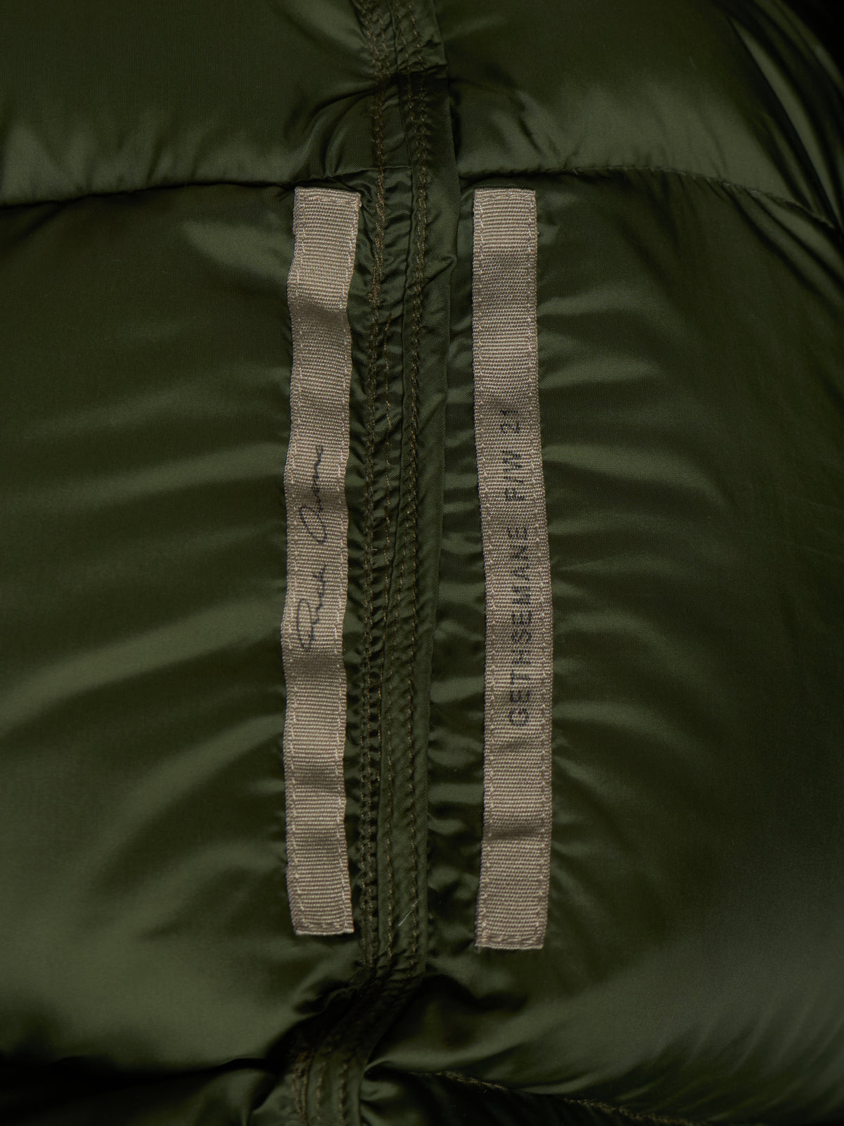 Rick Owens AW21 "GETHSEMANE" GREEN Duvet Jumbo Peter Hooded Puffer Down Jacket