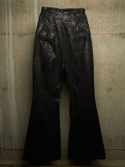 Rick Owens AW24 "PORTERVILLE" Black 13oz Megacrust Turbo Dirt Lido Denim