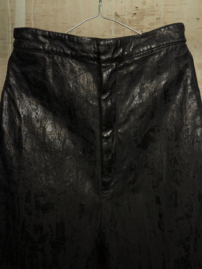 Rick Owens AW24 "PORTERVILLE" Black 13oz Megacrust Turbo Dirt Lido Denim