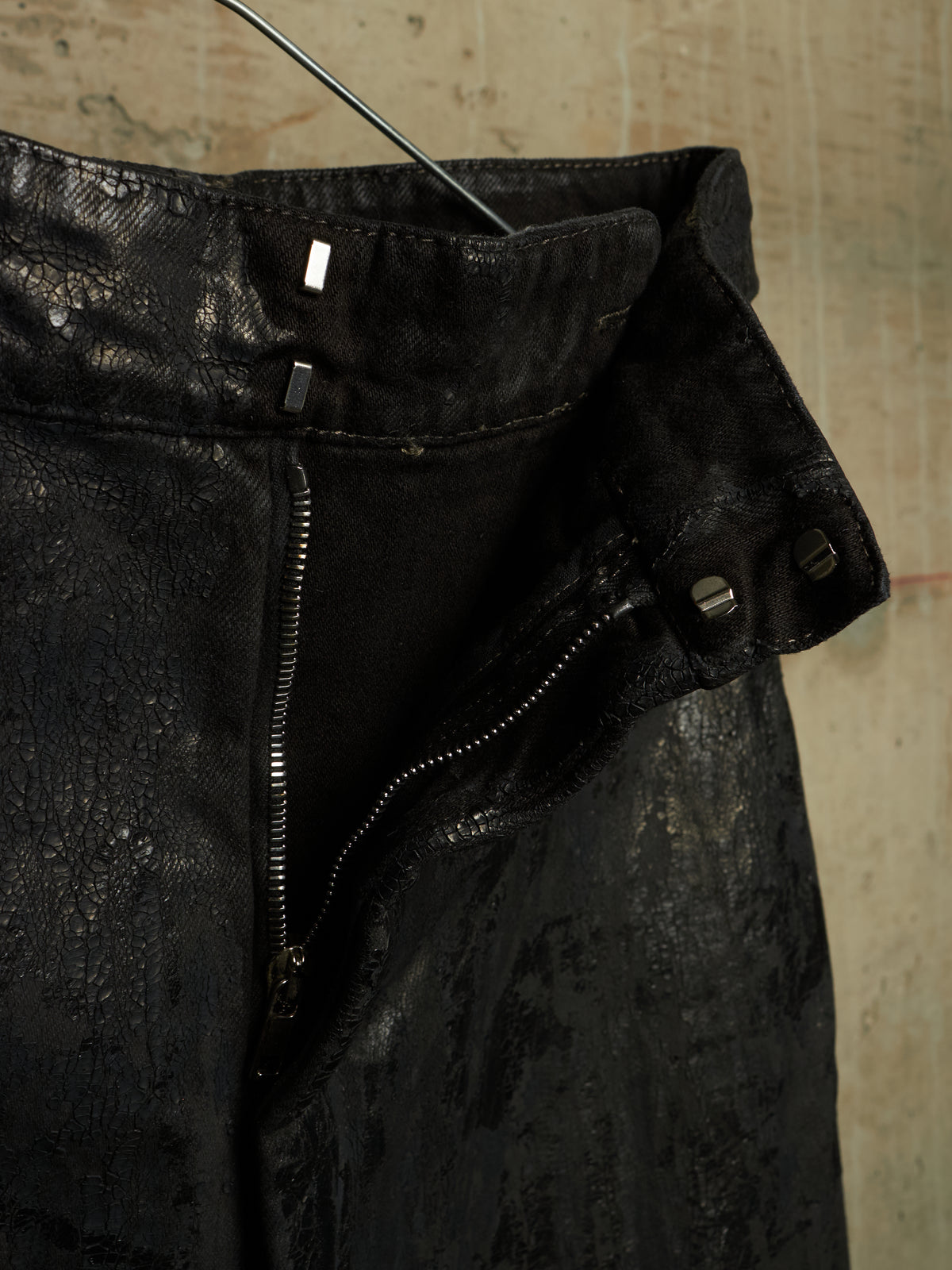 Rick Owens AW24 "PORTERVILLE" Black 13oz Megacrust Turbo Dirt Lido Denim