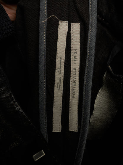 Rick Owens AW24 "PORTERVILLE" Black 13oz Megacrust Turbo Dirt Lido Denim