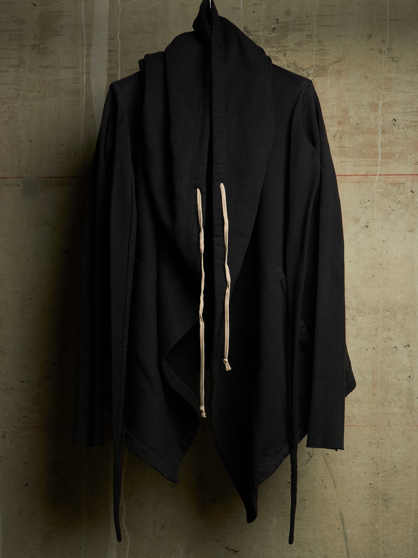 Rick Owens DRKSHDW AW11 "LIMO" Black Druid Cotton Fleece Oversized Hoodie