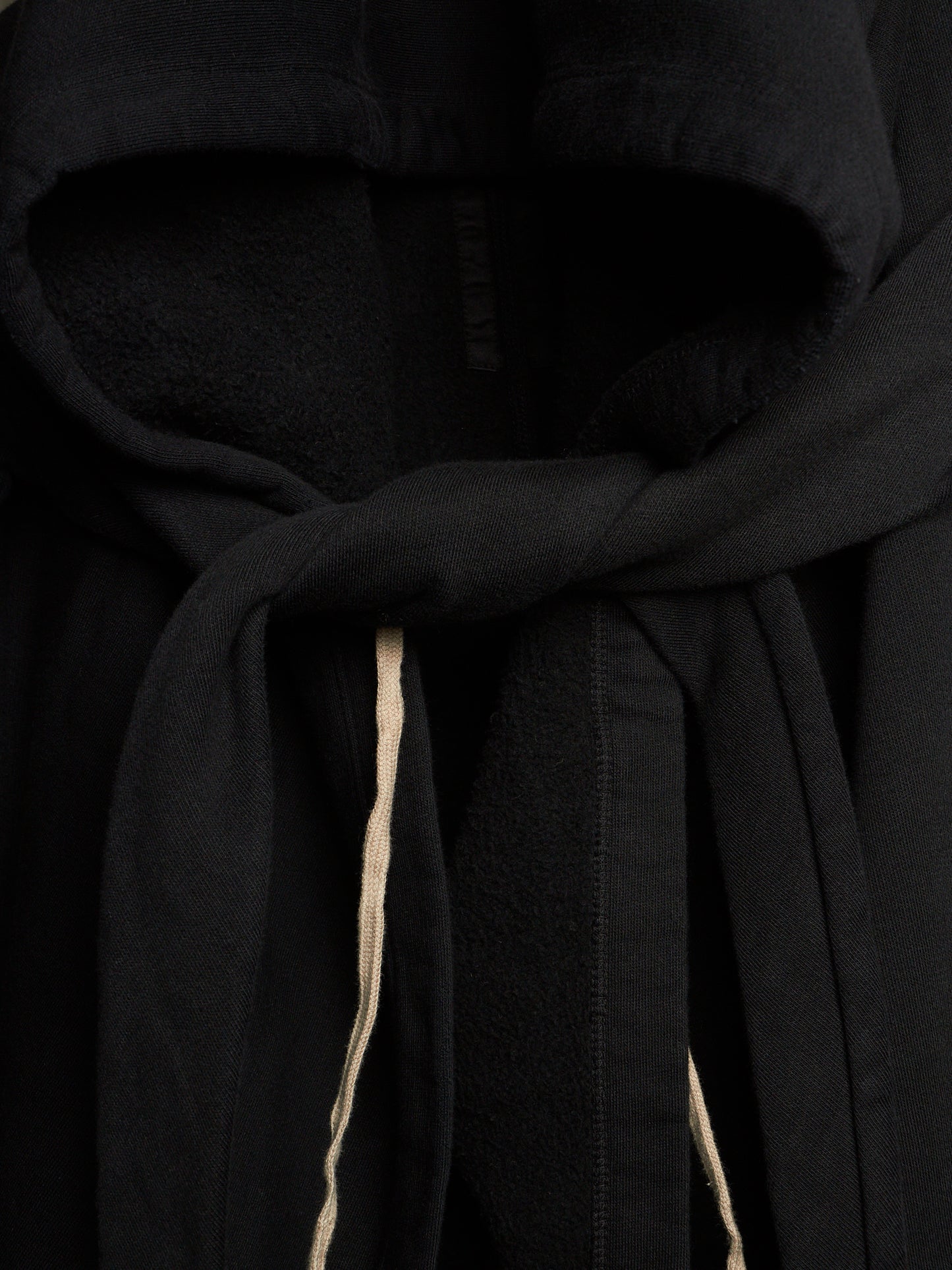 Rick Owens DRKSHDW AW11 "LIMO" Black Druid Cotton Fleece Oversized Hoodie