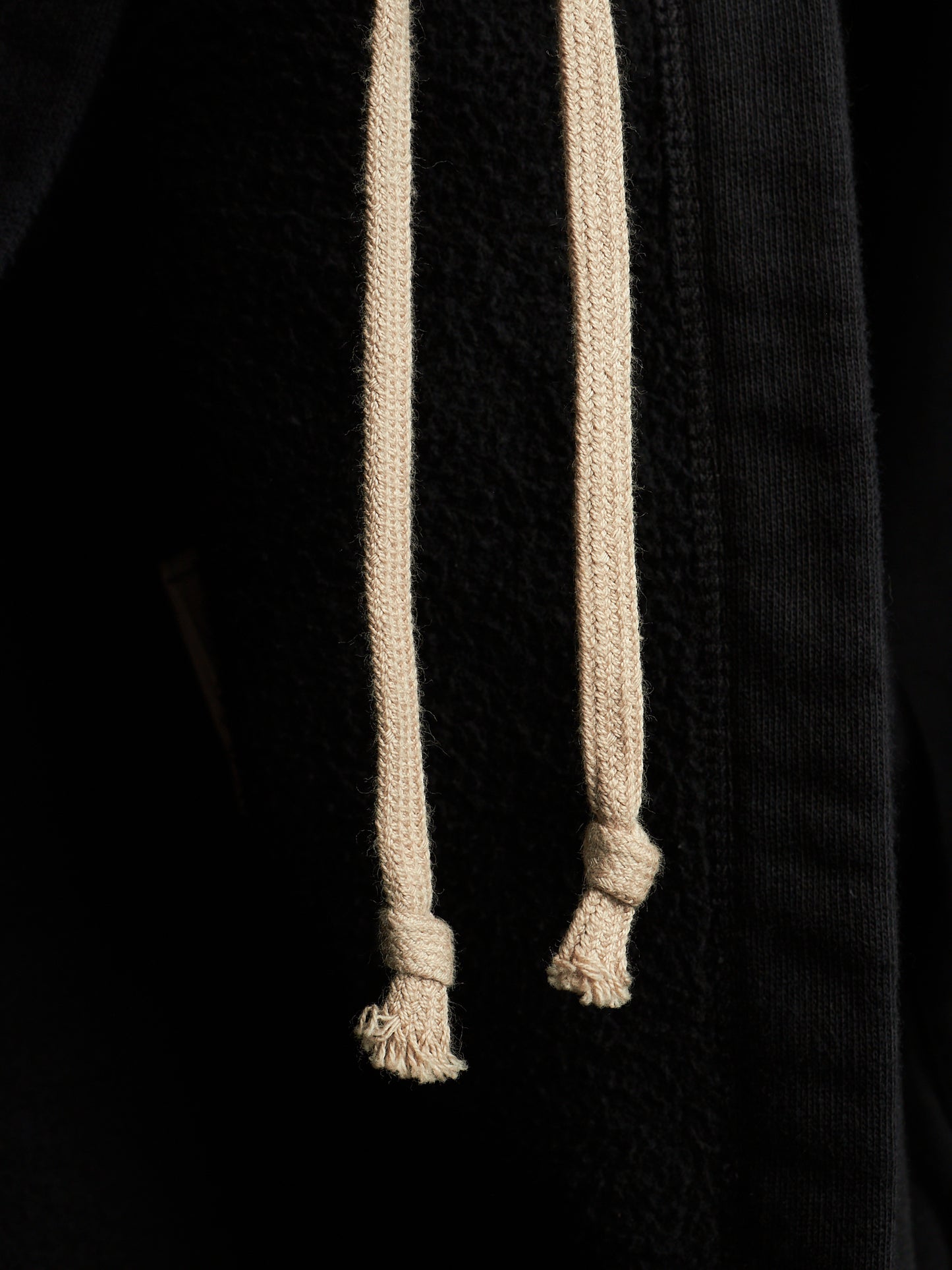 Rick Owens DRKSHDW AW11 "LIMO" Black Druid Cotton Fleece Oversized Hoodie