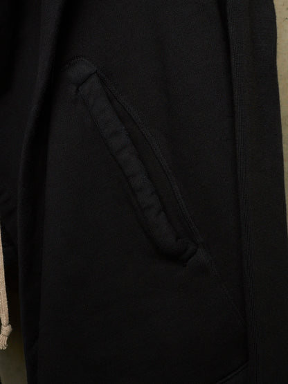 Rick Owens DRKSHDW AW11 "LIMO" Black Druid Cotton Fleece Oversized Hoodie