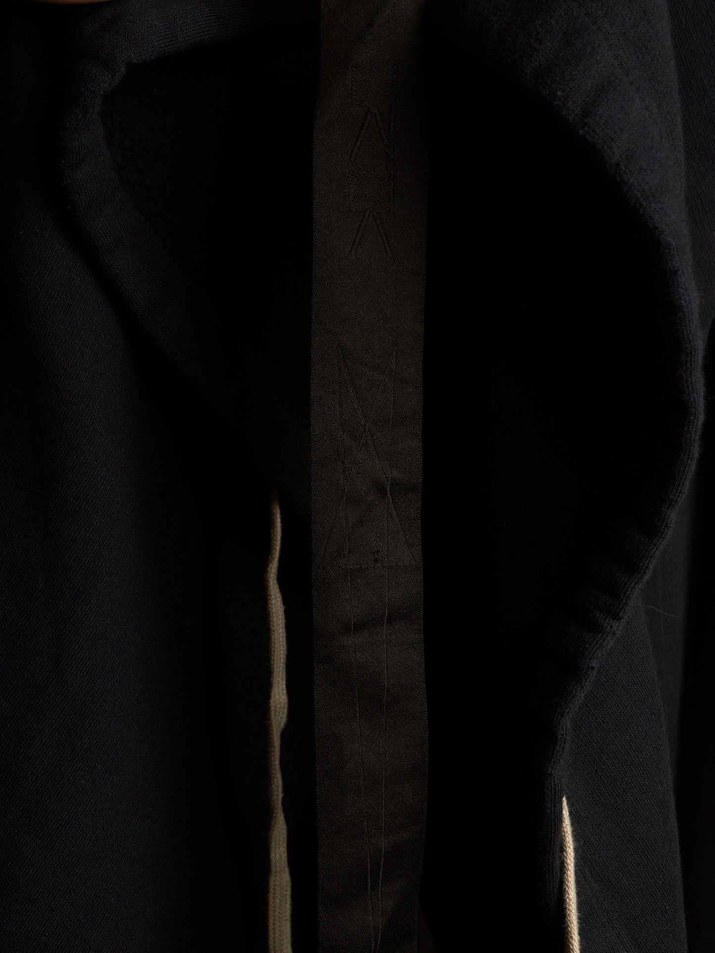 Rick Owens DRKSHDW AW11 "LIMO" Black Druid Cotton Fleece Oversized Hoodie