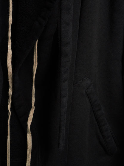 Rick Owens DRKSHDW AW11 "LIMO" Black Druid Cotton Fleece Oversized Hoodie