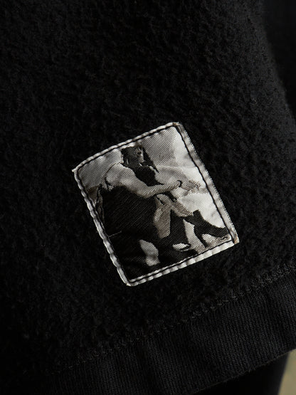 Rick Owens DRKSHDW AW11 "LIMO" Black Druid Cotton Fleece Oversized Hoodie