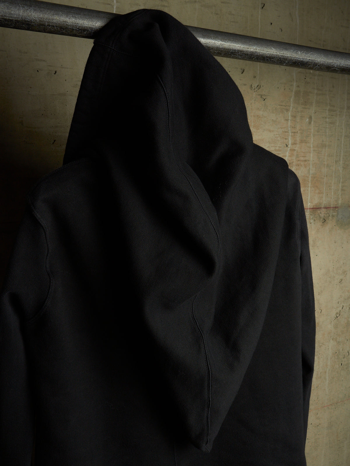 Rick Owens DRKSHDW AW11 "LIMO" Black Druid Cotton Fleece Oversized Hoodie