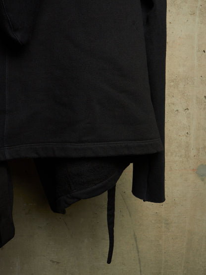 Rick Owens DRKSHDW AW11 "LIMO" Black Druid Cotton Fleece Oversized Hoodie
