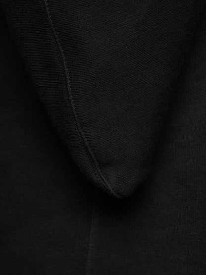 Rick Owens DRKSHDW AW11 "LIMO" Black Druid Cotton Fleece Oversized Hoodie