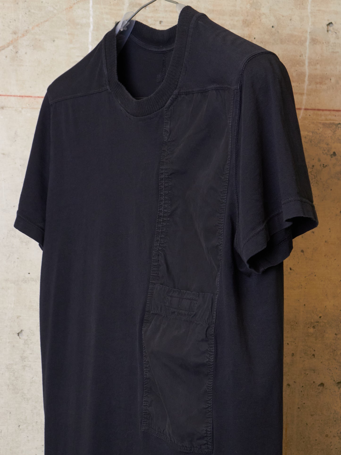 Rick Owens DRKSHDW AW16 "MASTODON" Velcro Pocket Level T-shirt
