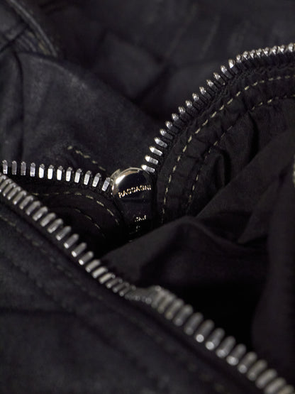 Rick Owens DRKSHDW AW17 "GLITTER" Black Waxed 'Memphis Cut' Stretch Denim