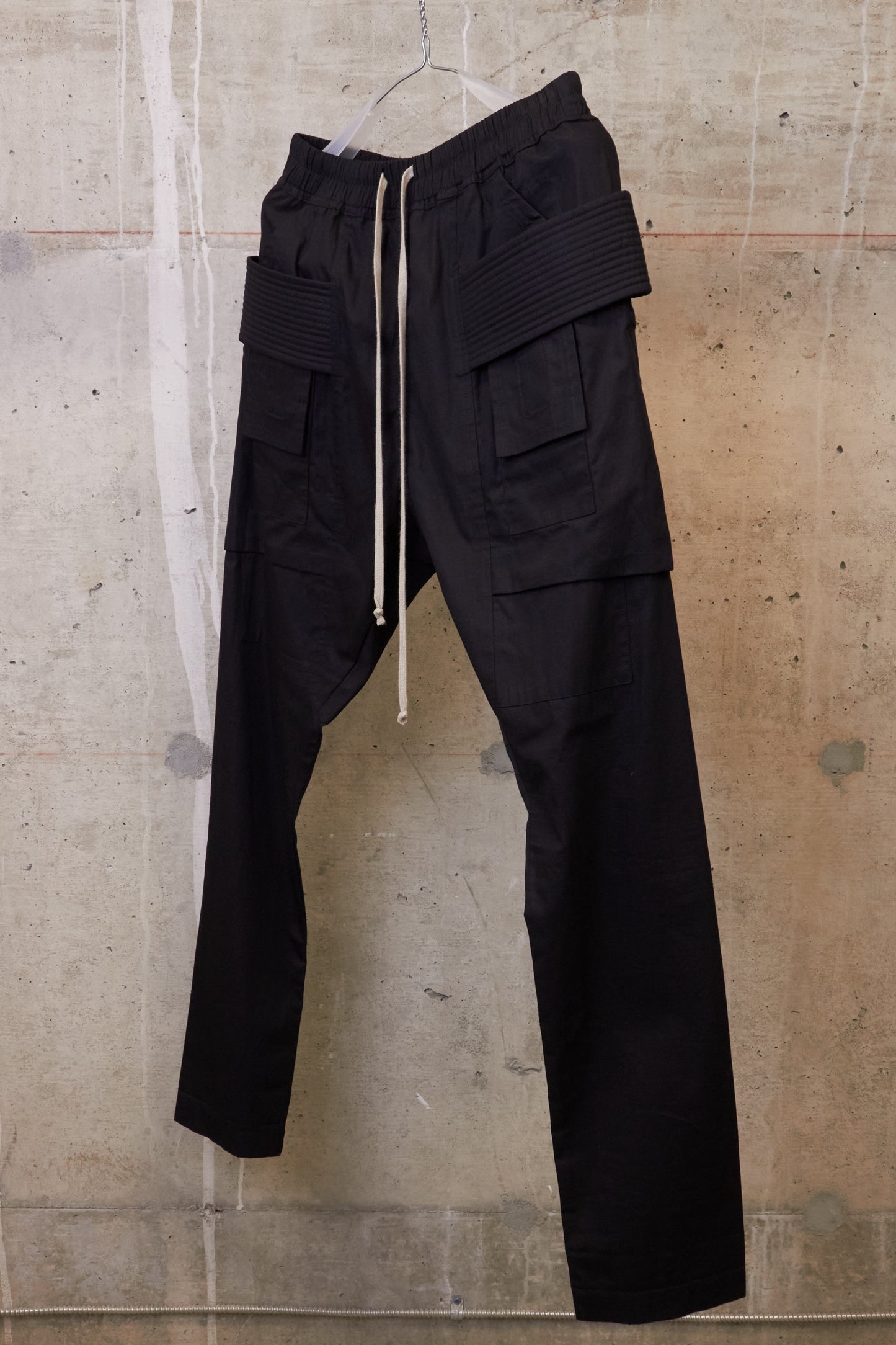 Rick Owens DRKSHDW SS19 "BABEL" Rip Stop Creatch Cargo Pants