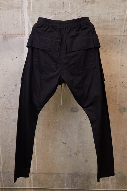 Rick Owens DRKSHDW SS19 "BABEL" Rip Stop Creatch Cargo Pants