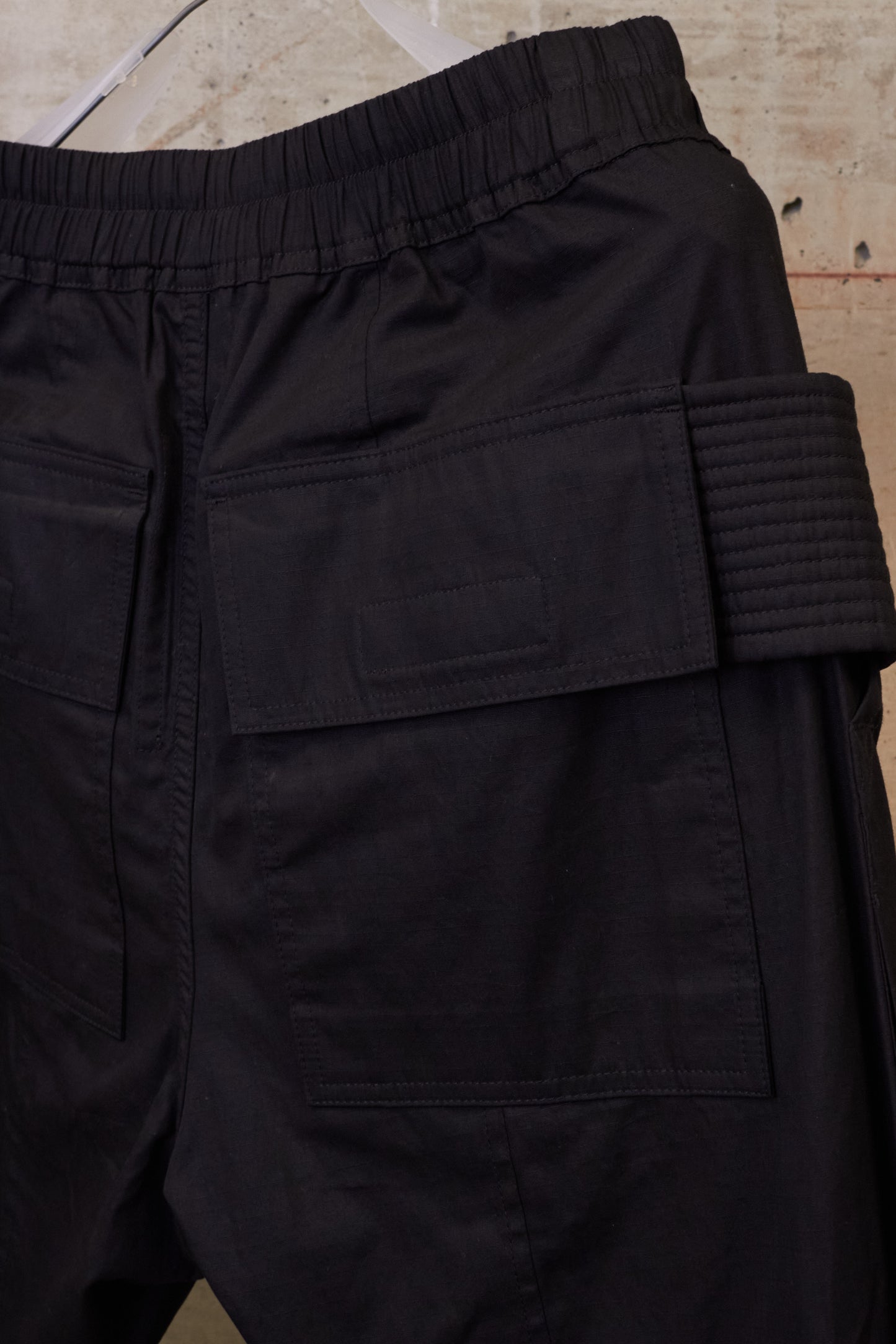 Rick Owens DRKSHDW SS19 "BABEL" Rip Stop Creatch Cargo Pants