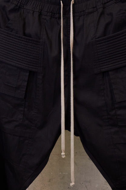 Rick Owens DRKSHDW SS19 "BABEL" Rip Stop Creatch Cargo Pants
