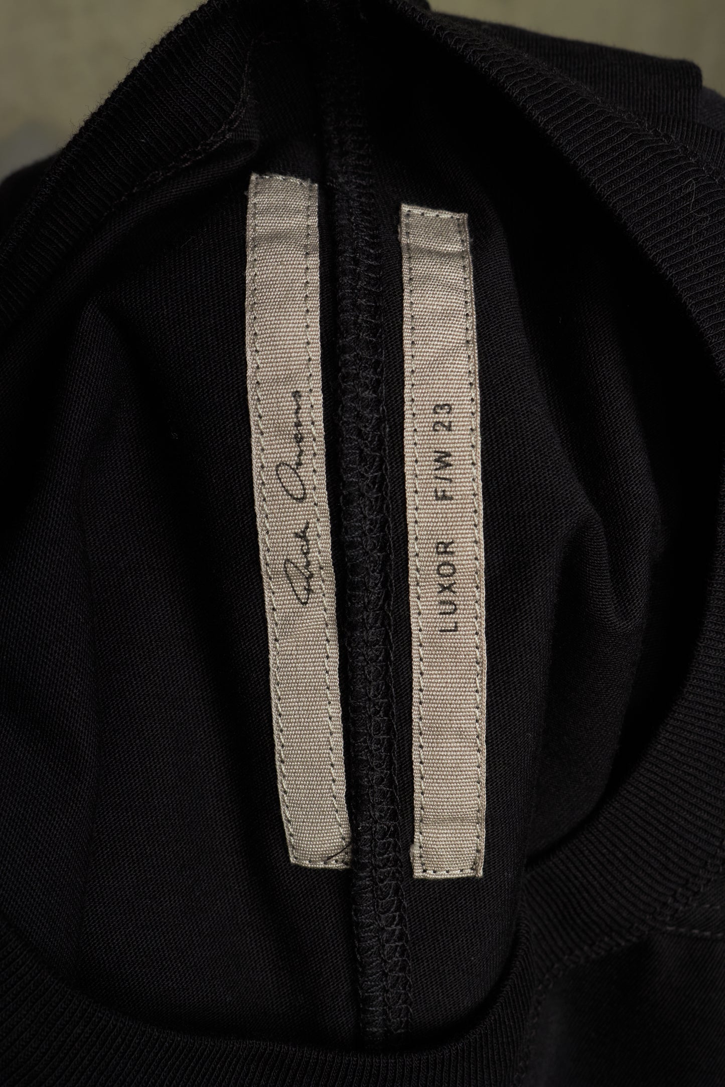 Rick Owens AW23 "LUXOR" BLACK Level T-shirt