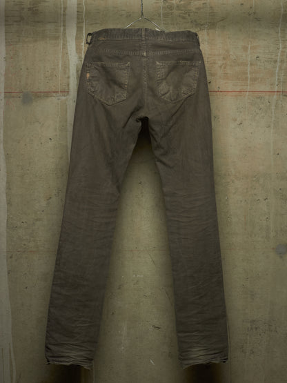 Rick Owens DRKSHDW AW05 "EXPLODER" DUST Distressed Skinny Denim