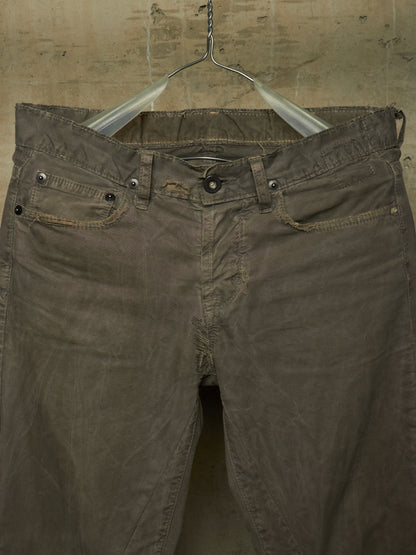 Rick Owens DRKSHDW AW05 "EXPLODER" DUST Distressed Skinny Denim