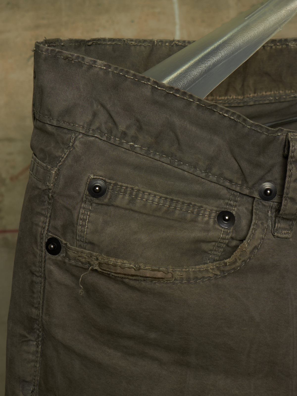 Rick Owens DRKSHDW AW05 "EXPLODER" DUST Distressed Skinny Denim